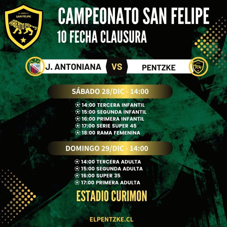 Décima fecha campeonato clausura SF 2024